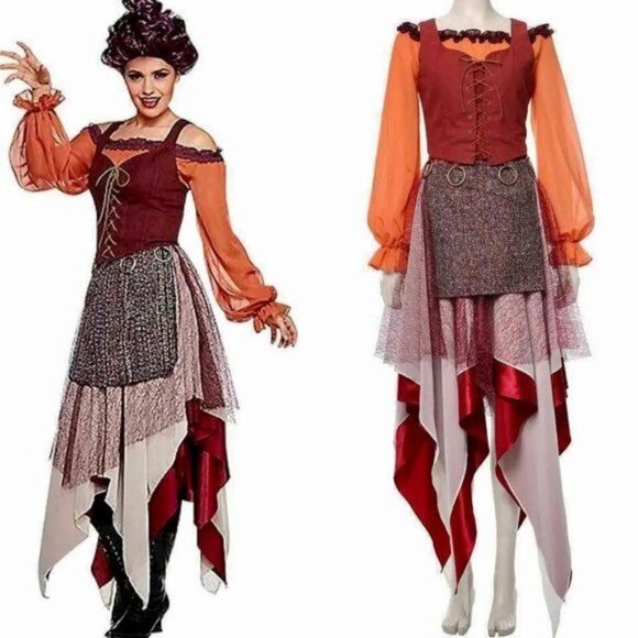 Hocus Pocus Mary Sanderson Halloween Costume Size Medium - Picture 1 of 11